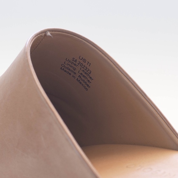 Nisolo All-Day Heeled Clog, Almond Camel, Size 11, Leather Wooden Mule - Picture 2 of 6